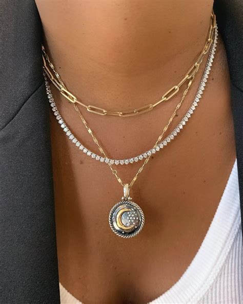 Stacking Gold And Silver Necklaces